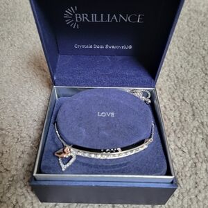 Brilliance by Swarovski Love Slider Bracelet - NIB